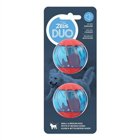 Zeus Duo Ball Dog Toy With Squeaker