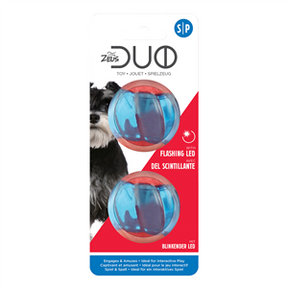 Zeus Duo Ball Dog Toy With Flashing LED