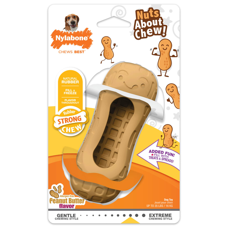 Strong Chew Fillable Peanut Treat Toy - Wolf